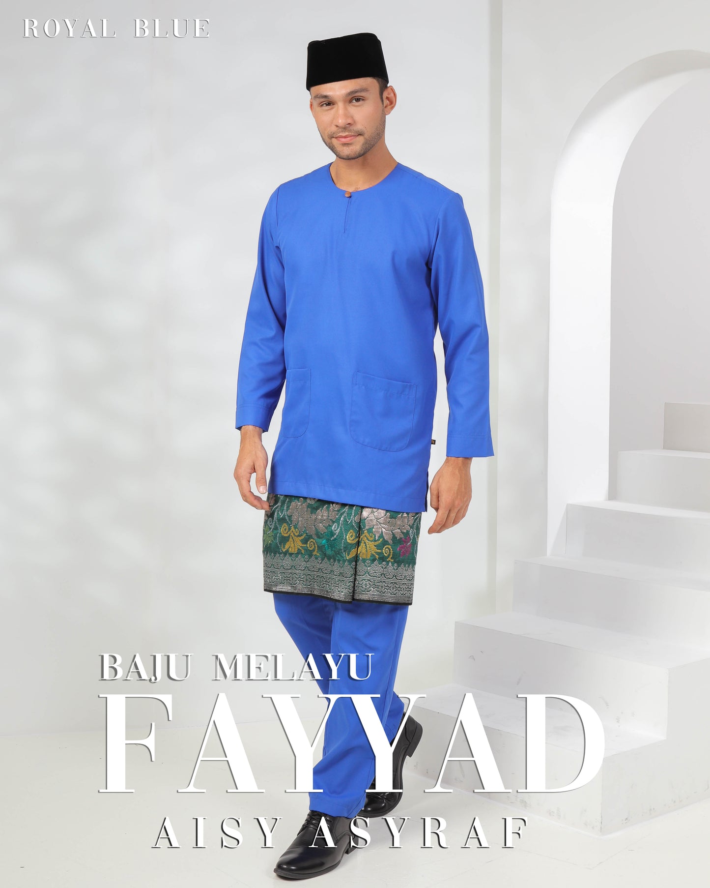 Baju Melayu Fayyad - Royal Blue