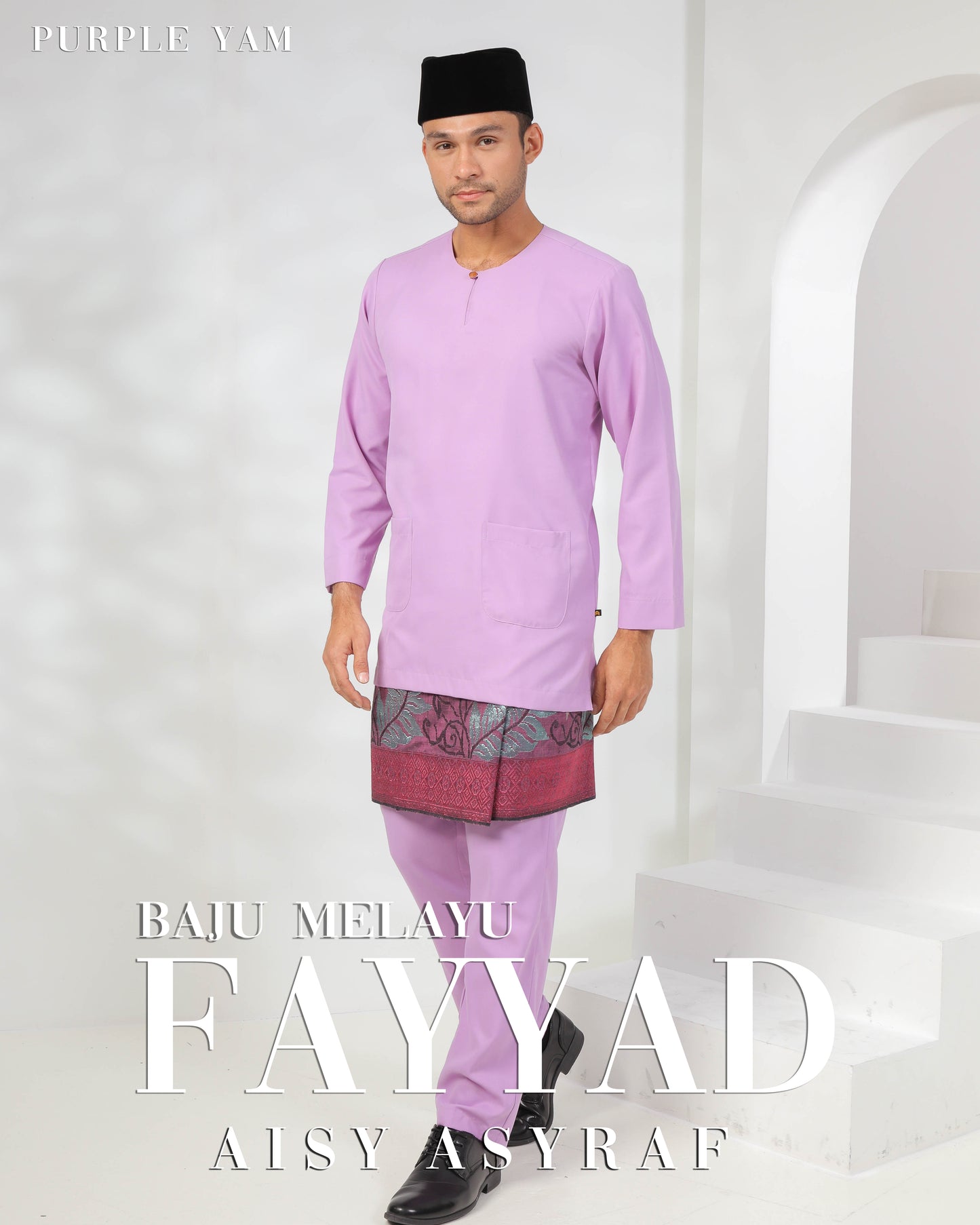 Baju Melayu Fayyad - Purple yam