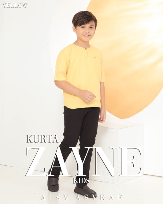 Kurta Zayne Kids - Yellow