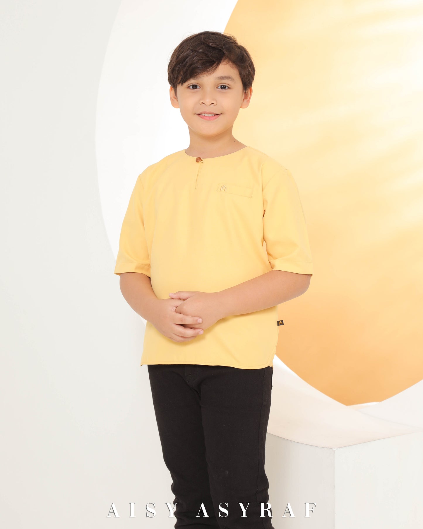 Kurta Zayne Kids - Yellow