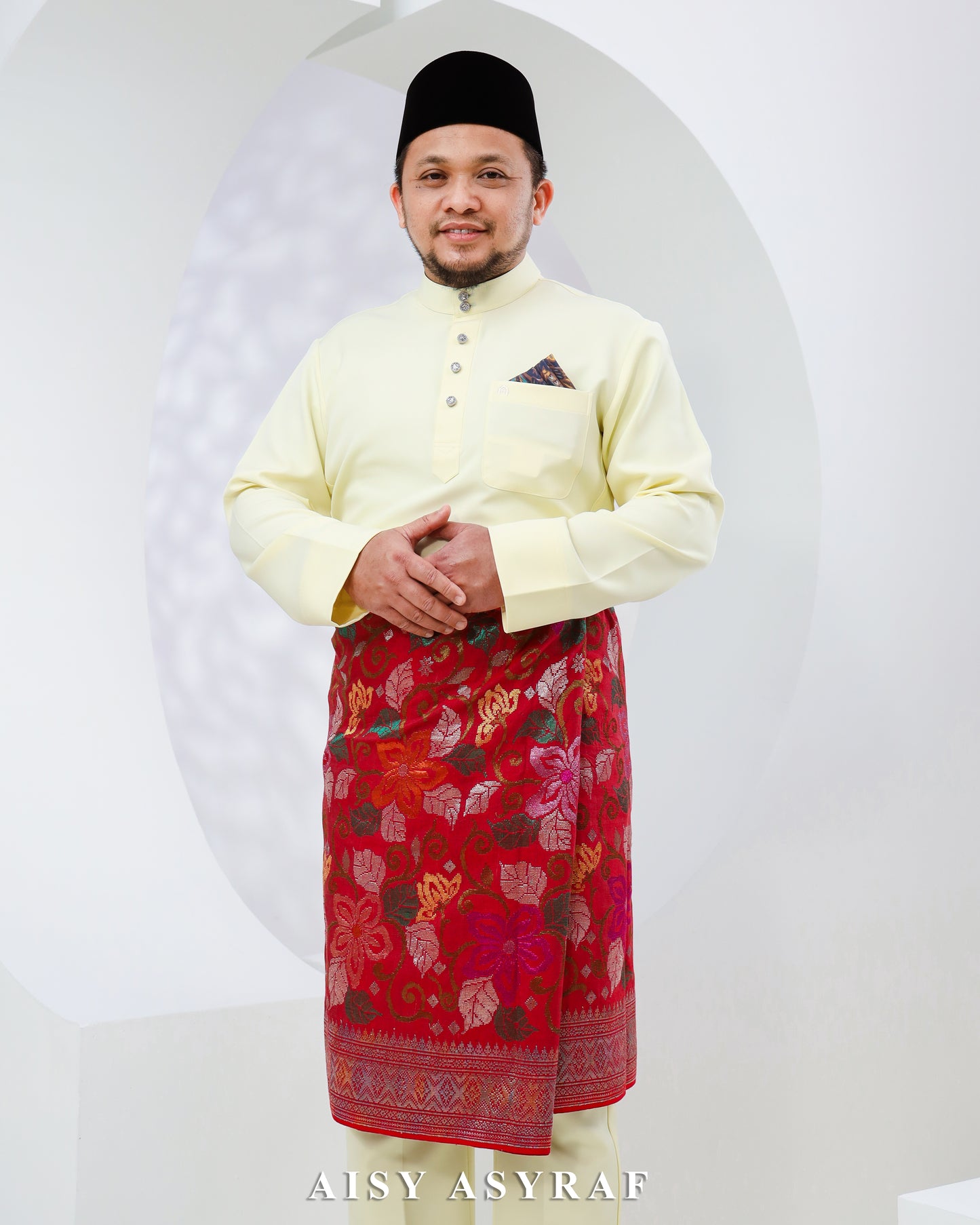 Baju Melayu Haseki - Soft Yellow