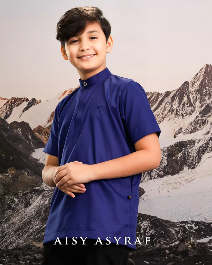 Kurta Kaffy kids - Navy Blue