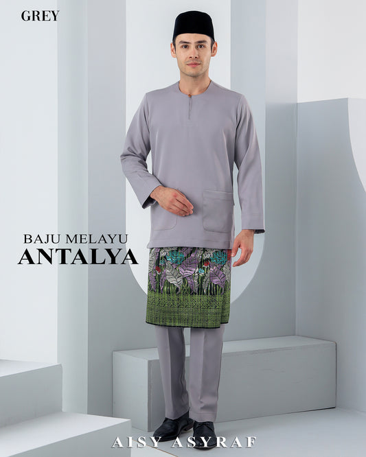 Baju Melayu Antalya Grey