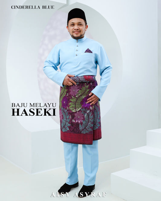 Baju Melayu Haseki - Cindrella Blue