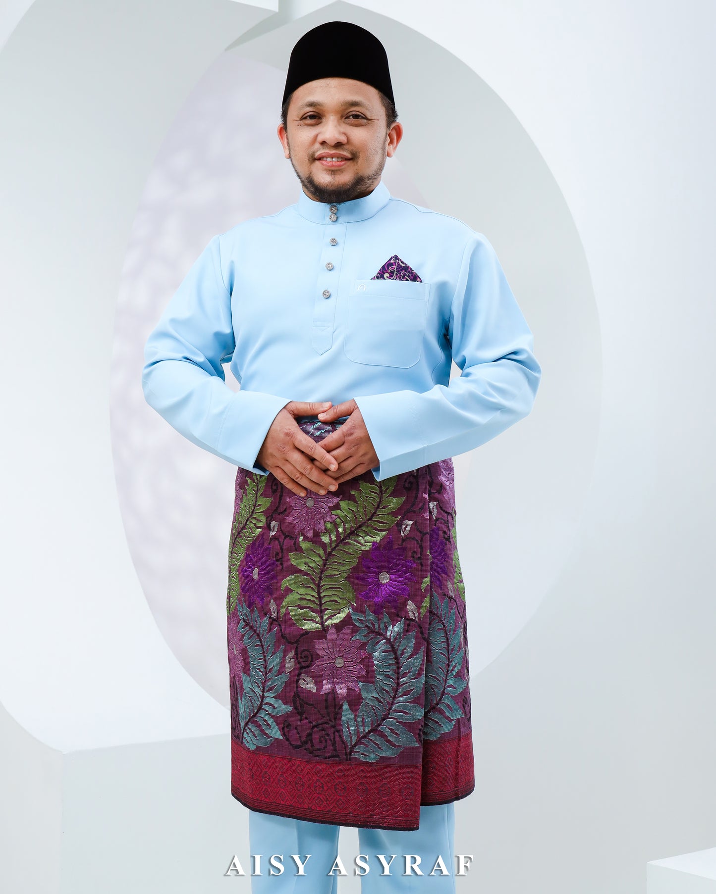 Baju Melayu Haseki - Cindrella Blue