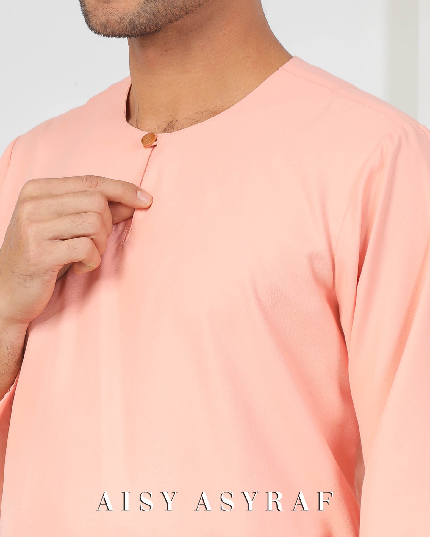 Baju Melayu Fayyad - Peach