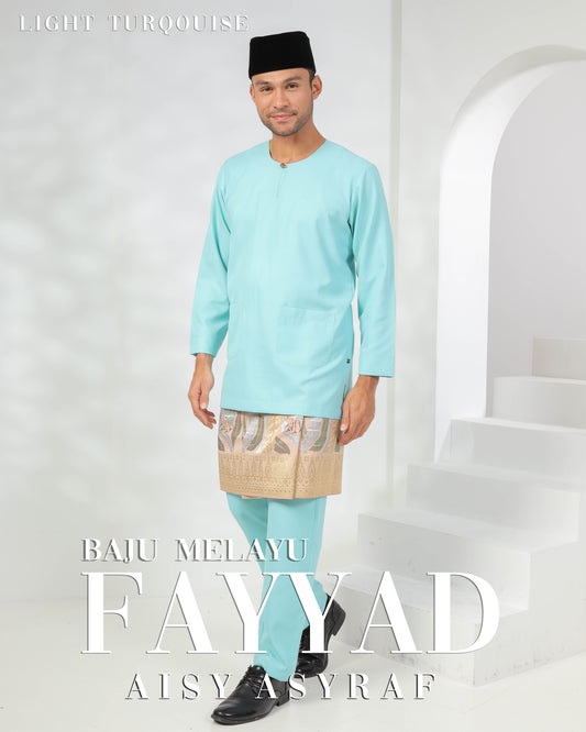 Baju Melayu Fayyad - Light Turquoise