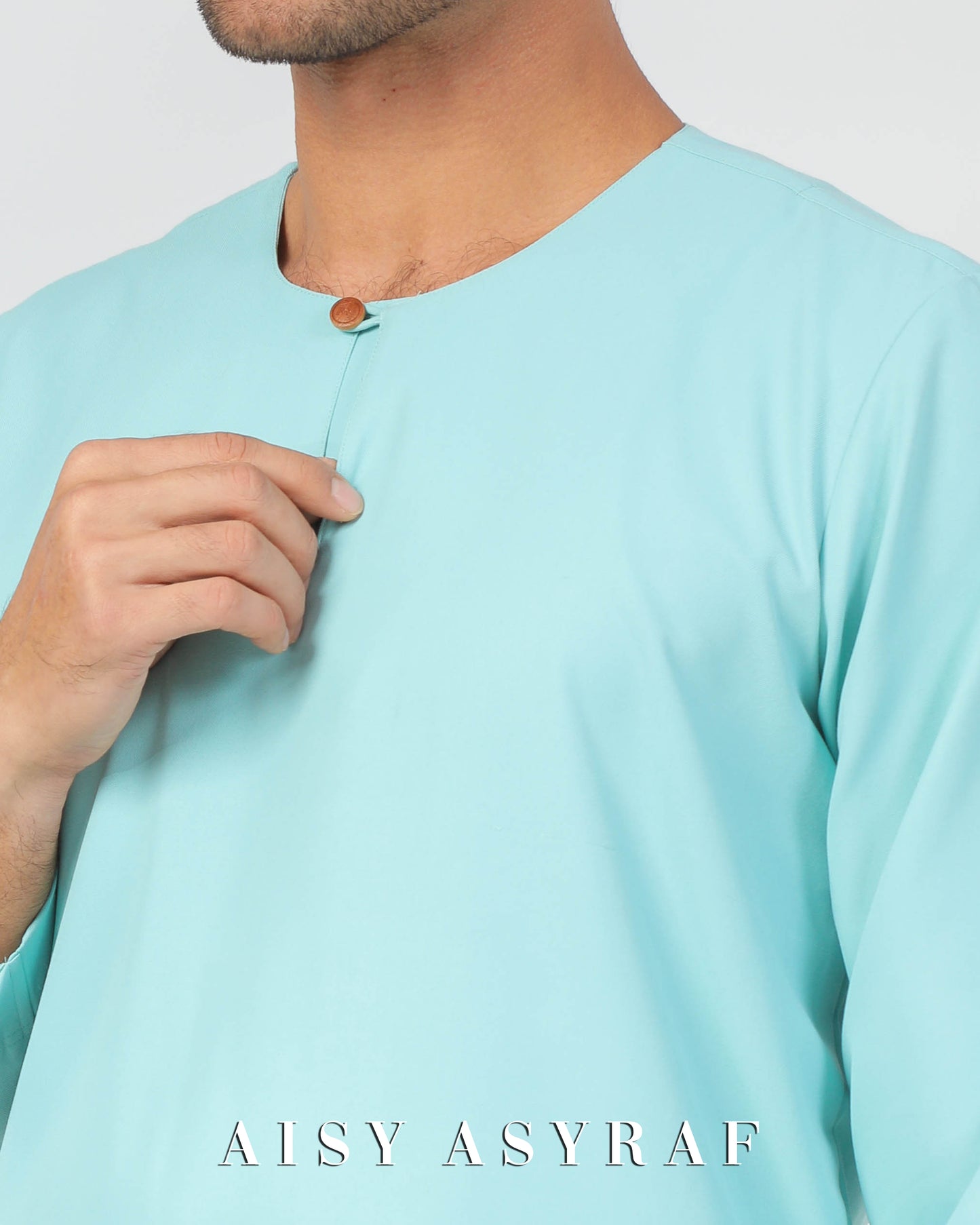 Baju Melayu Fayyad - Light Turquoise