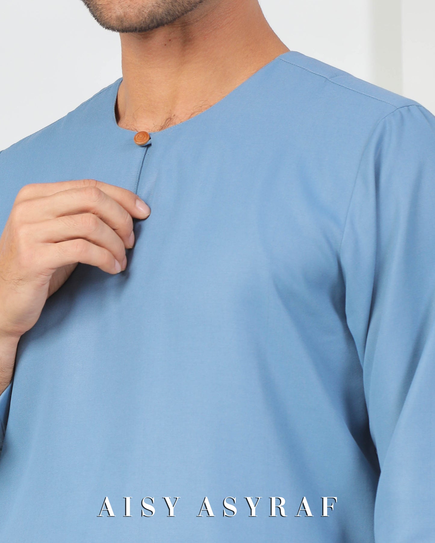 Baju Melayu Fayyad - Dusty Blue