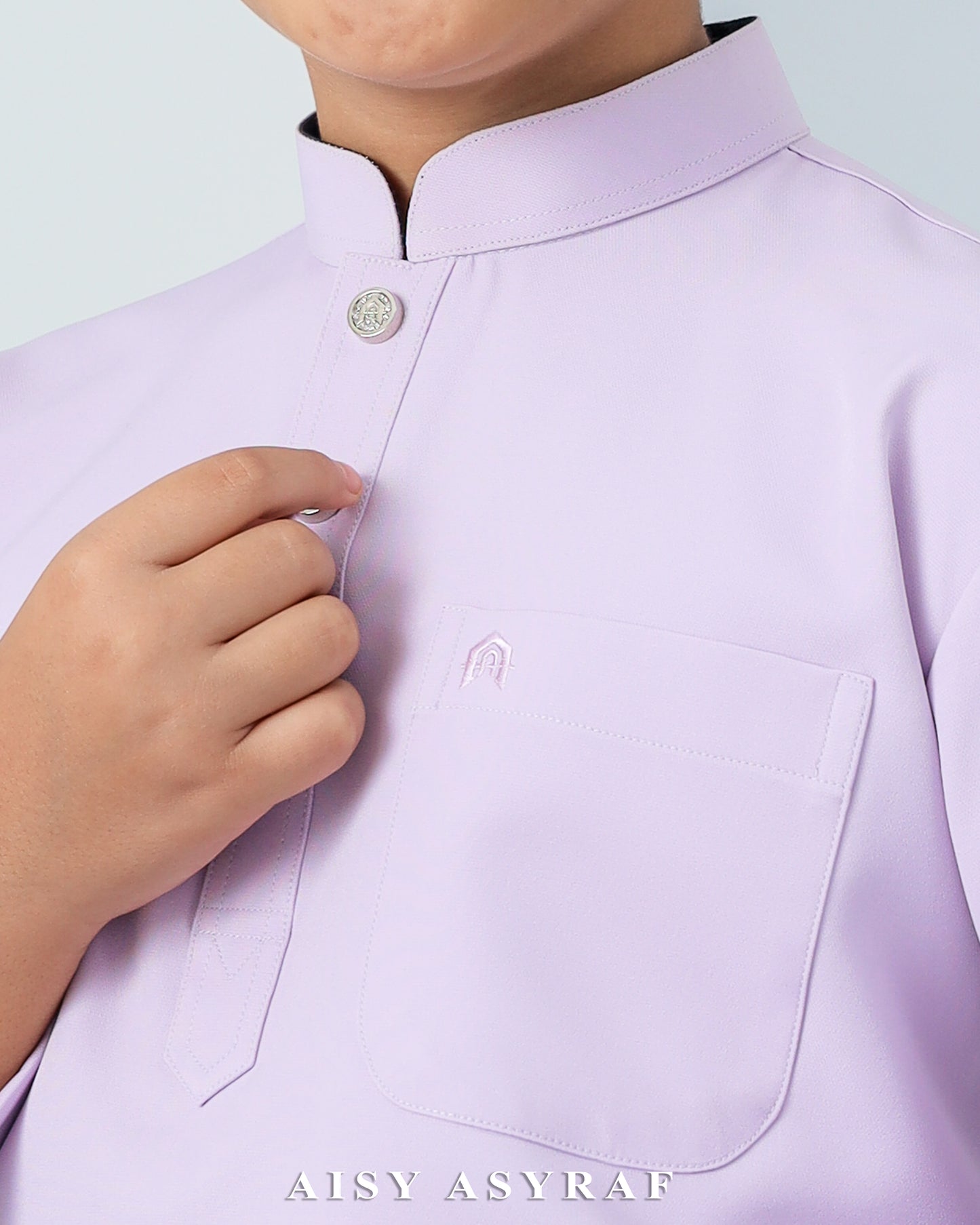 Baju Melayu Haseki Kids - Lilac