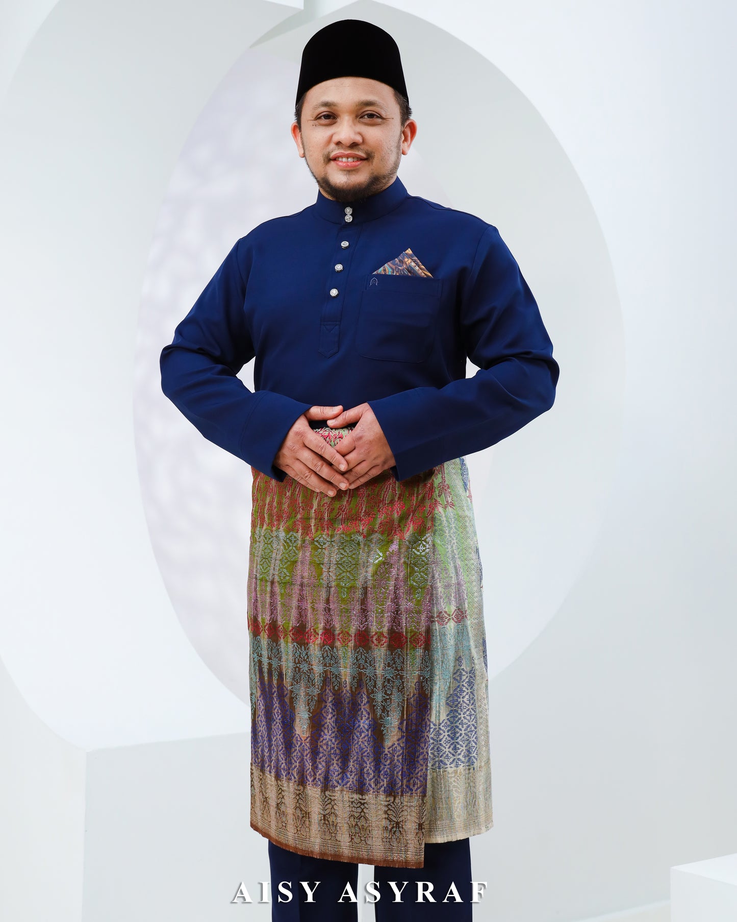 Baju Melayu Haseki - Navy Blue