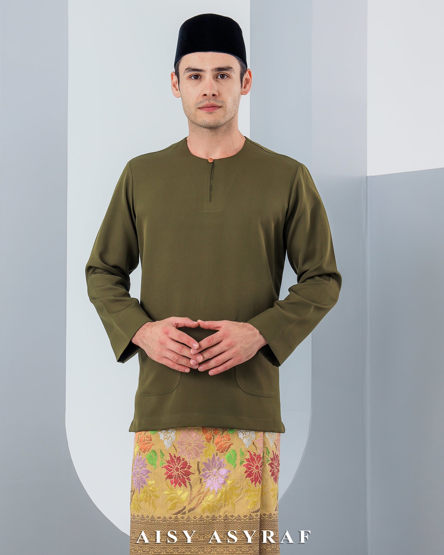 Baju Melayu Antalya - Moss green