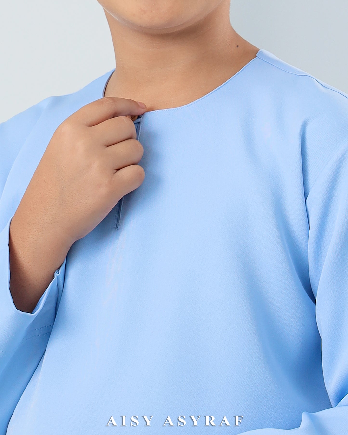 Baju Melayu Antalya Kids - Cinderella Blue