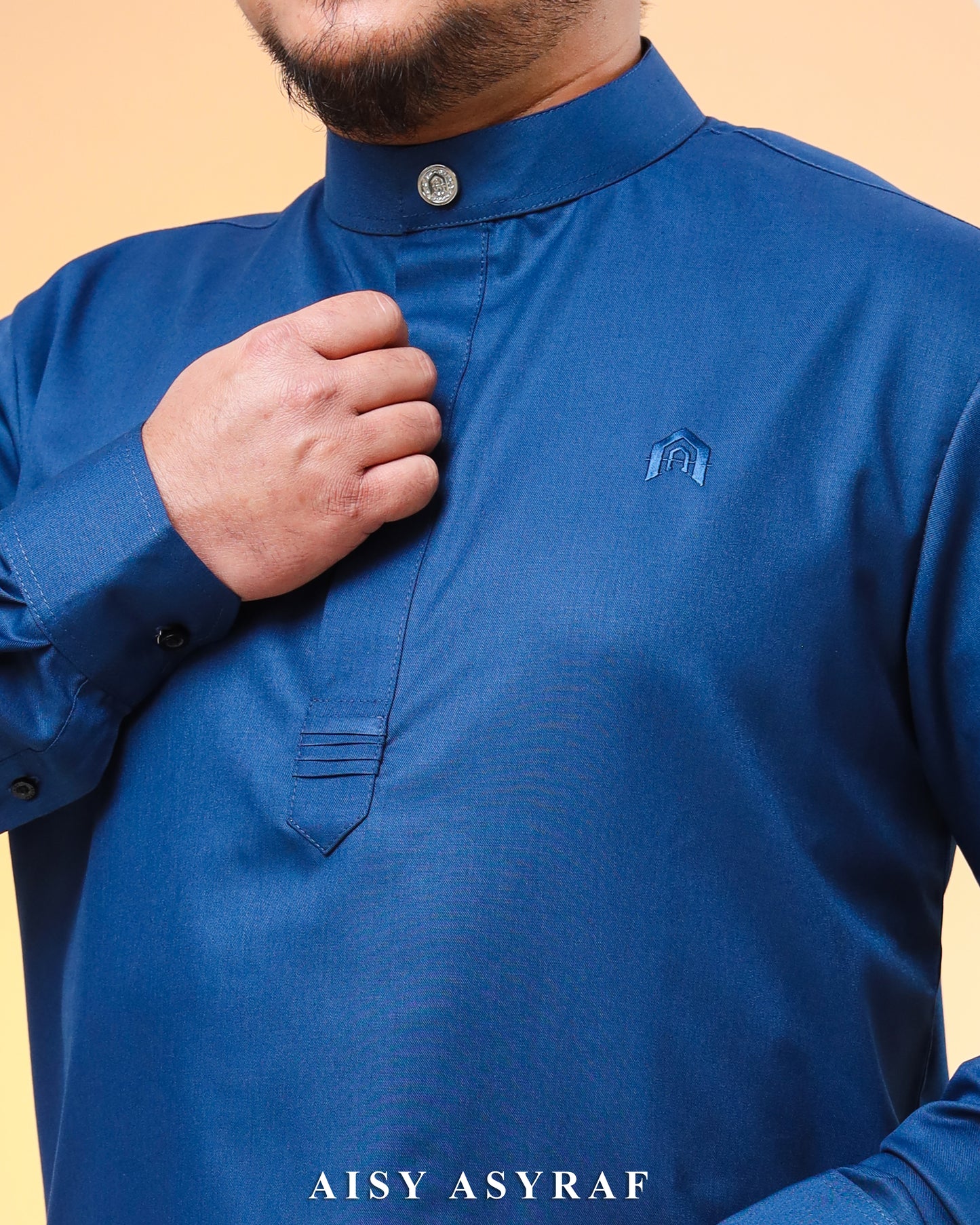 Kurta Hisari - Navy Blue