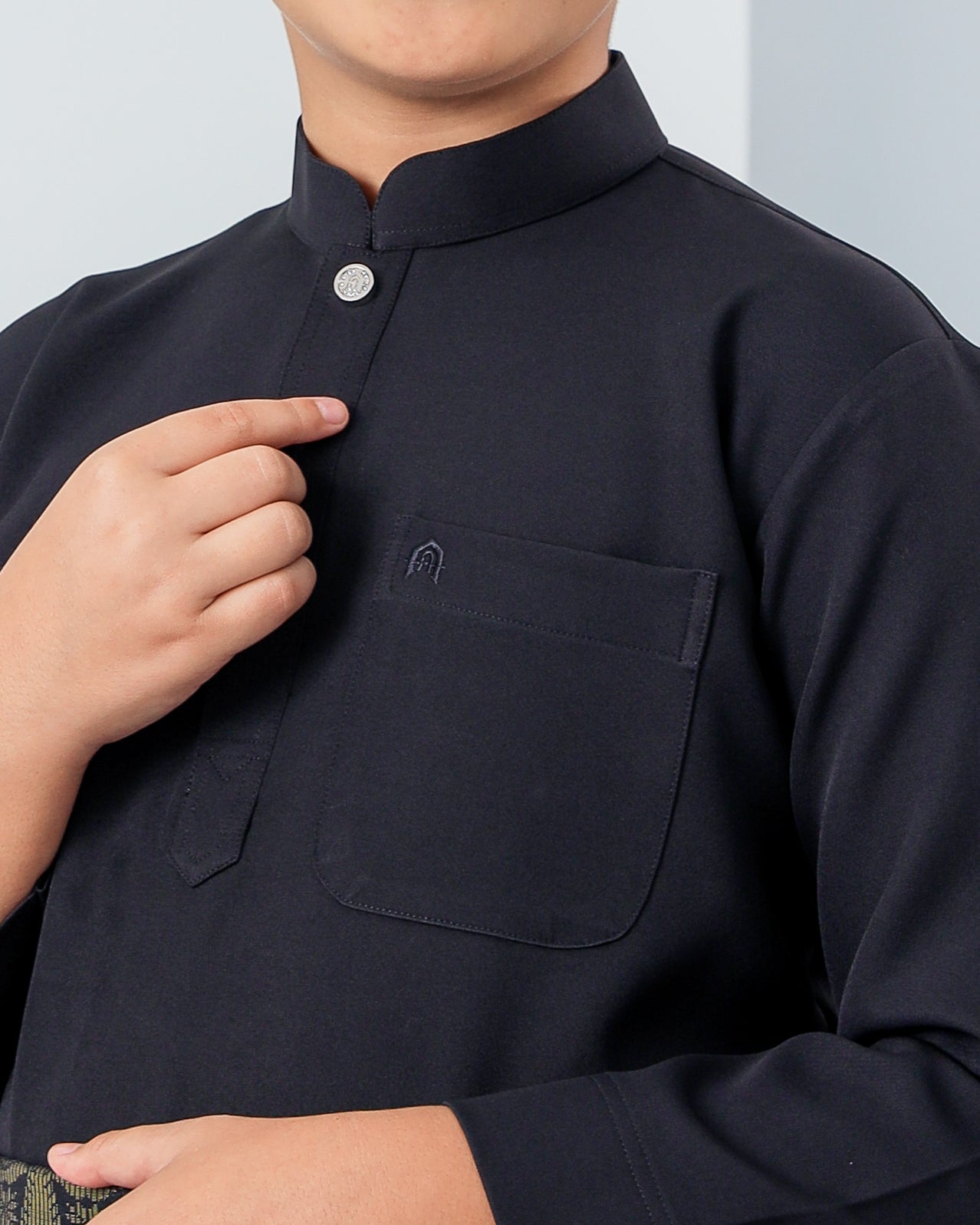 Baju Melayu Haseki Kids - Black