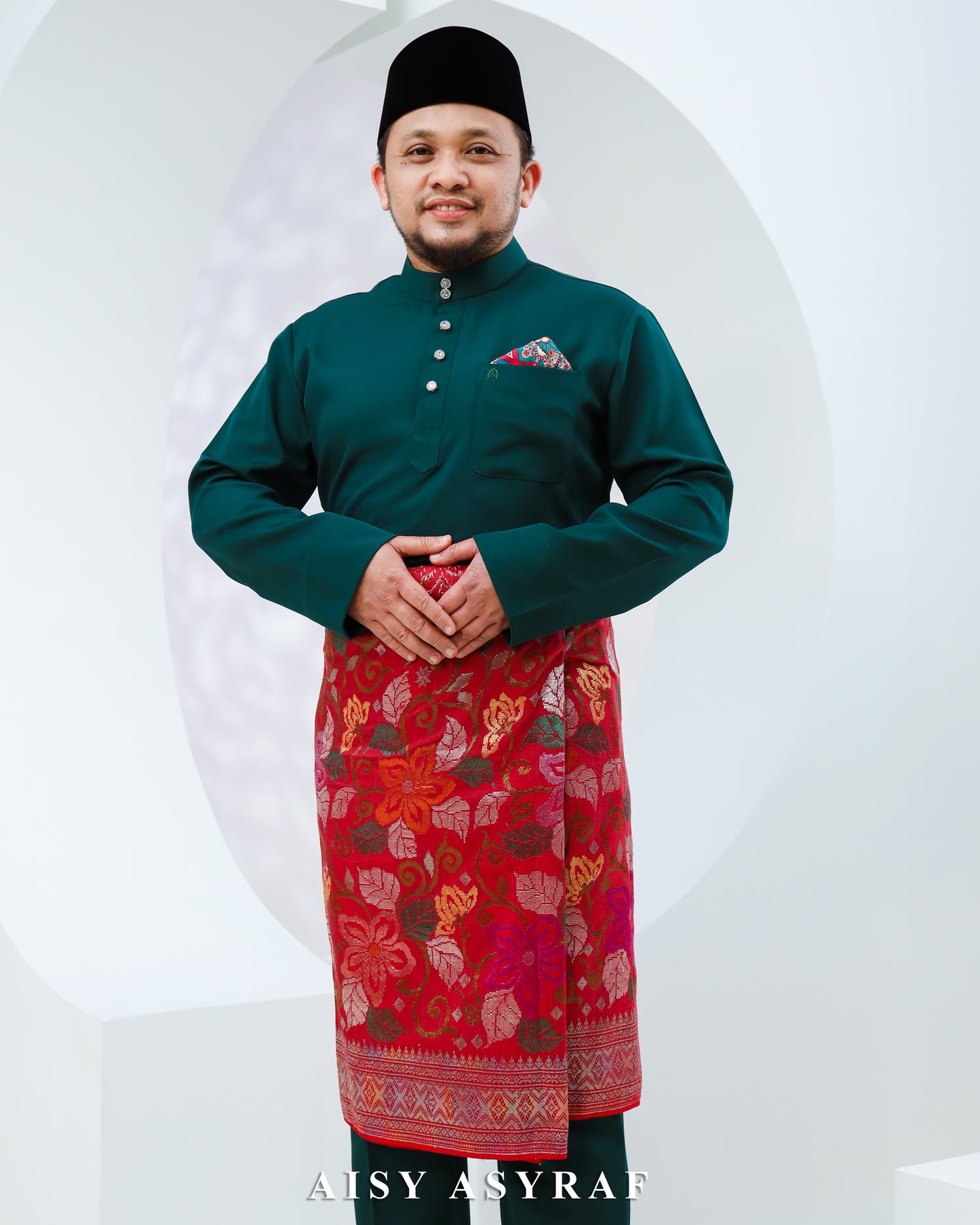 Baju Melayu Haseki - Emerald Green