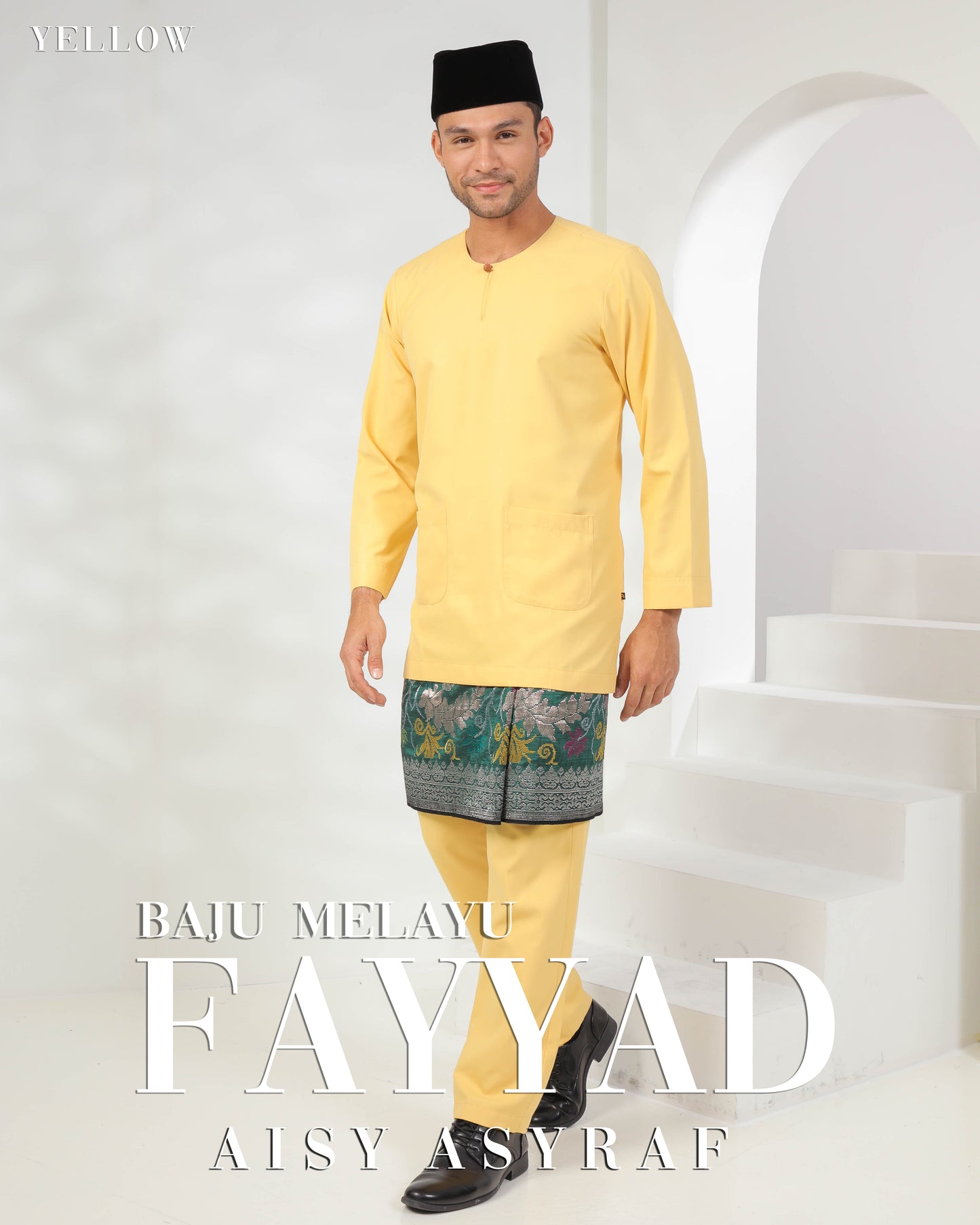 Baju Melayu Fayyad - Yellow