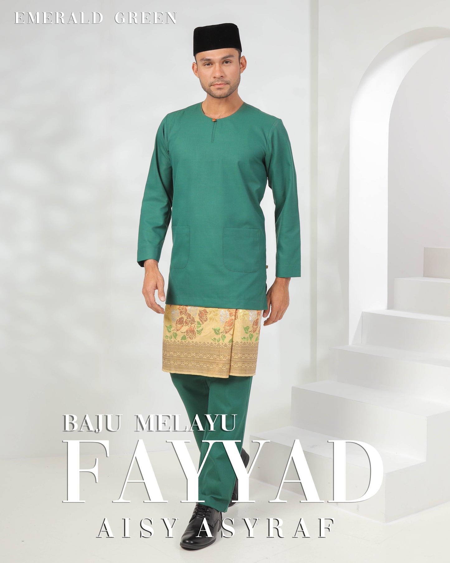 Baju Melayu Fayyad - Emerald Green