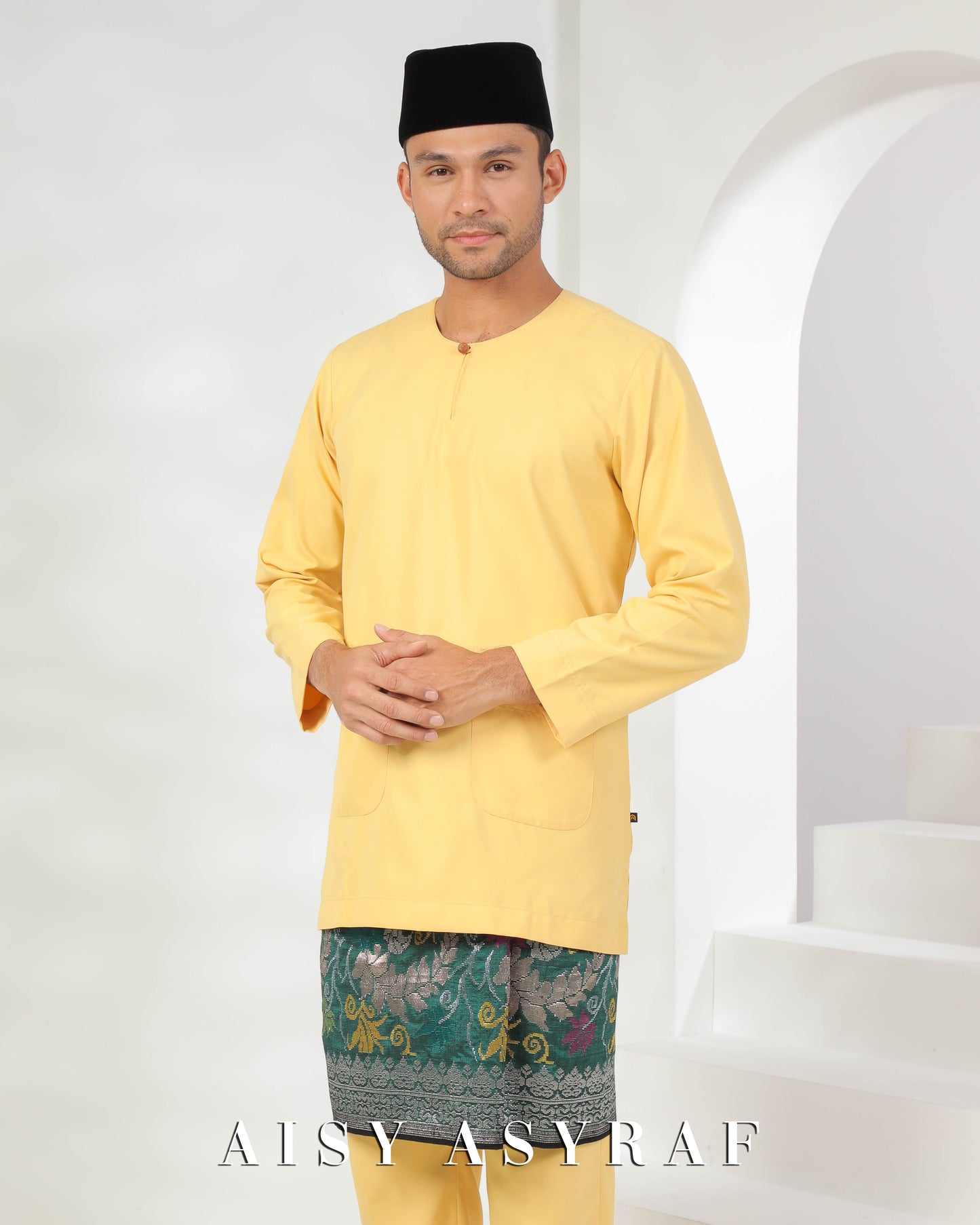 Baju Melayu Fayyad - Yellow