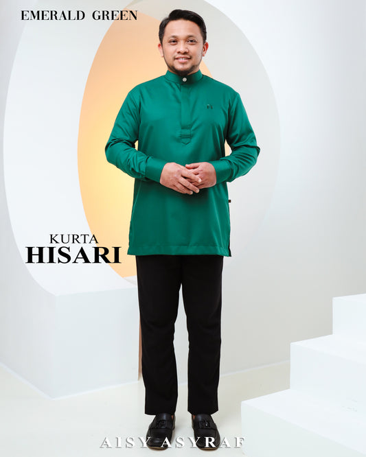 Kurta Hisari - Emerald Green