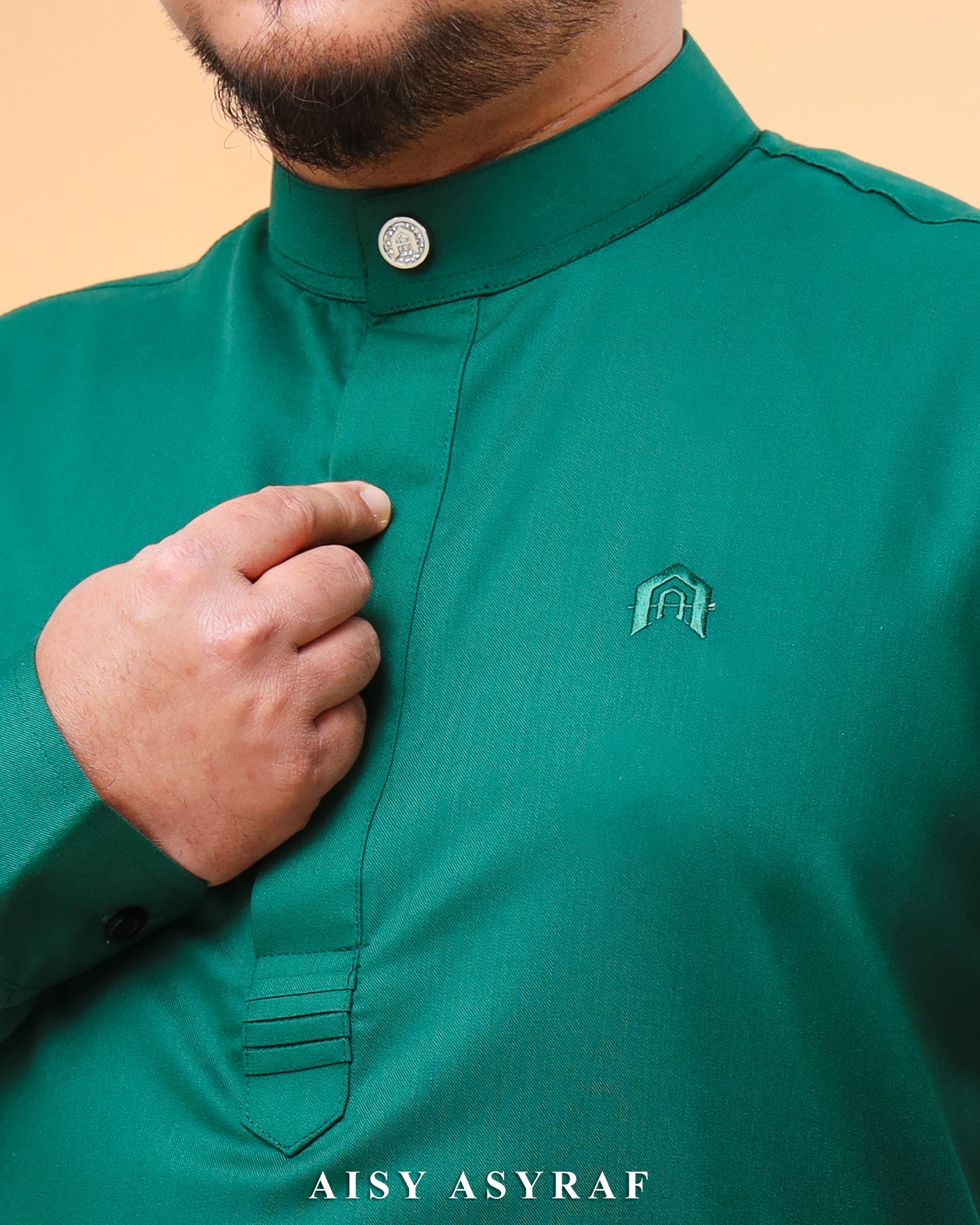 Kurta Hisari - Emerald Green