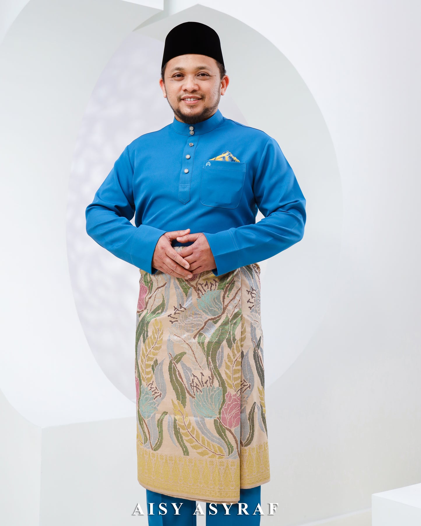 Baju Melayu Haseki - Dusty Blue