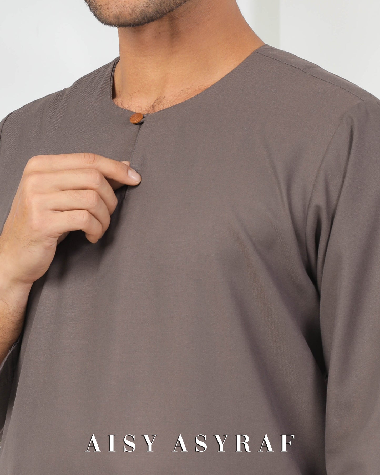 Baju Melayu Fayyad - Dark Grey