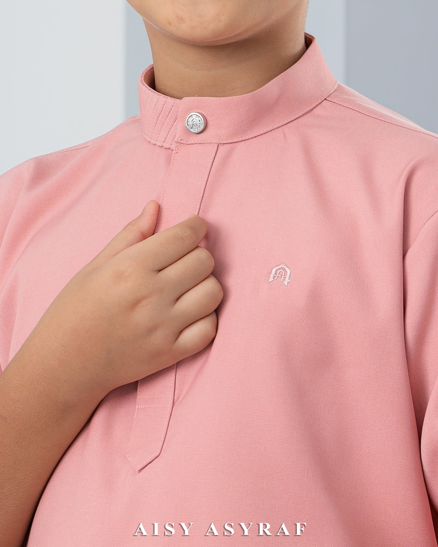 Kurta Hagia Kids - Pastel Pink