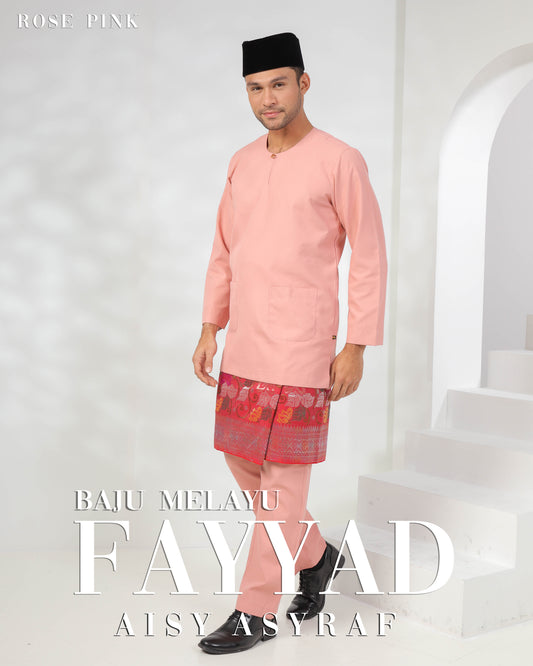 Baju Melayu Fayyad - Rose Pink