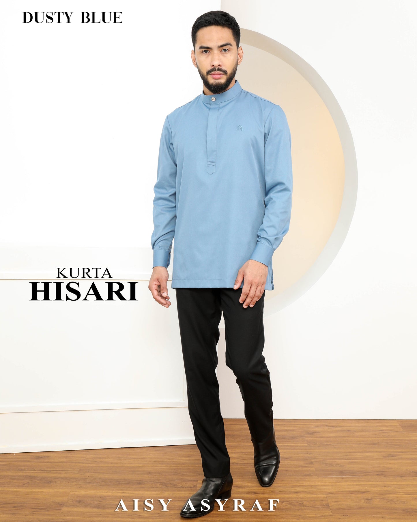 Kurta Hisari - Dusty Blue