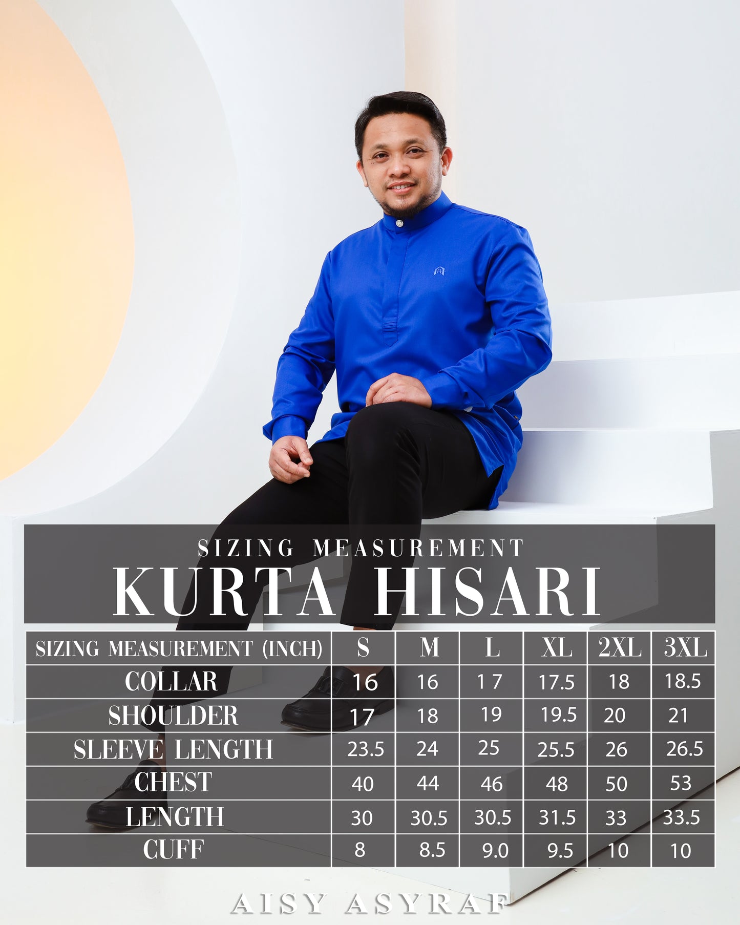 Kurta Hisari - Dark blue