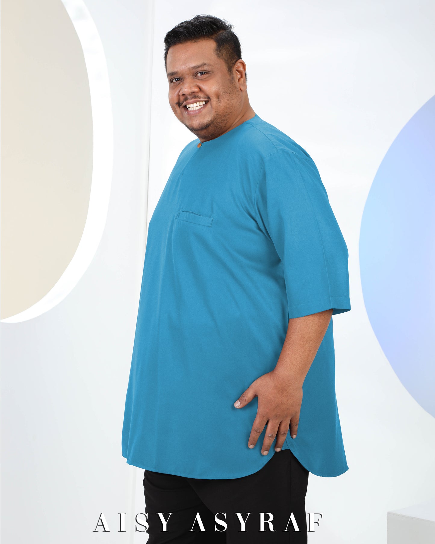 Kurta Saufa Plussize - Blue Turqouise