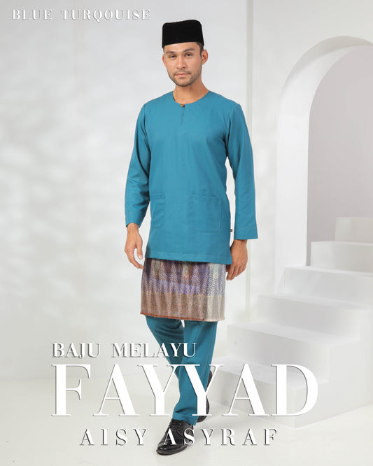 Baju Melayu Fayyad - Blue Turquoise