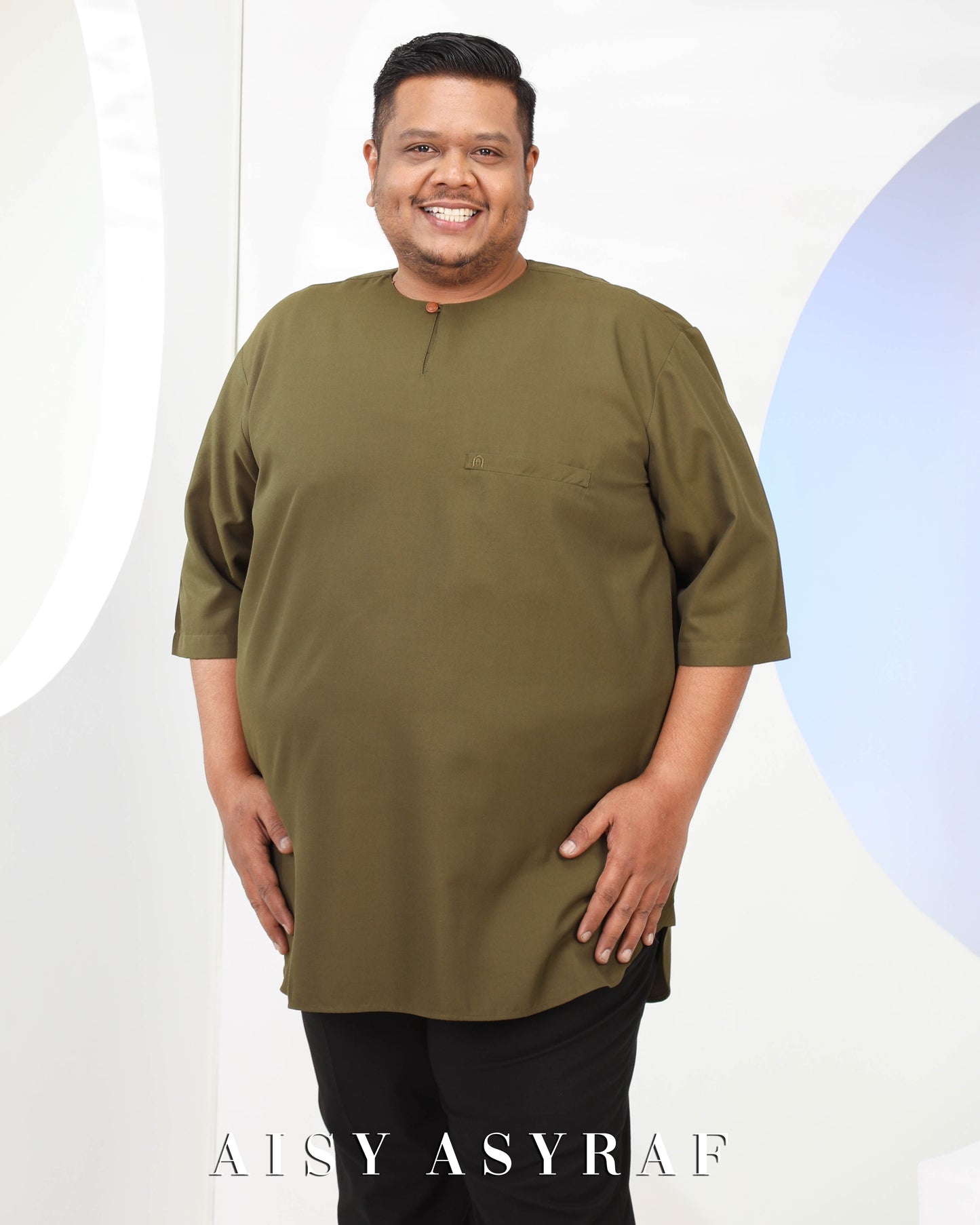 Kurta Saufa Plussize - Army Green