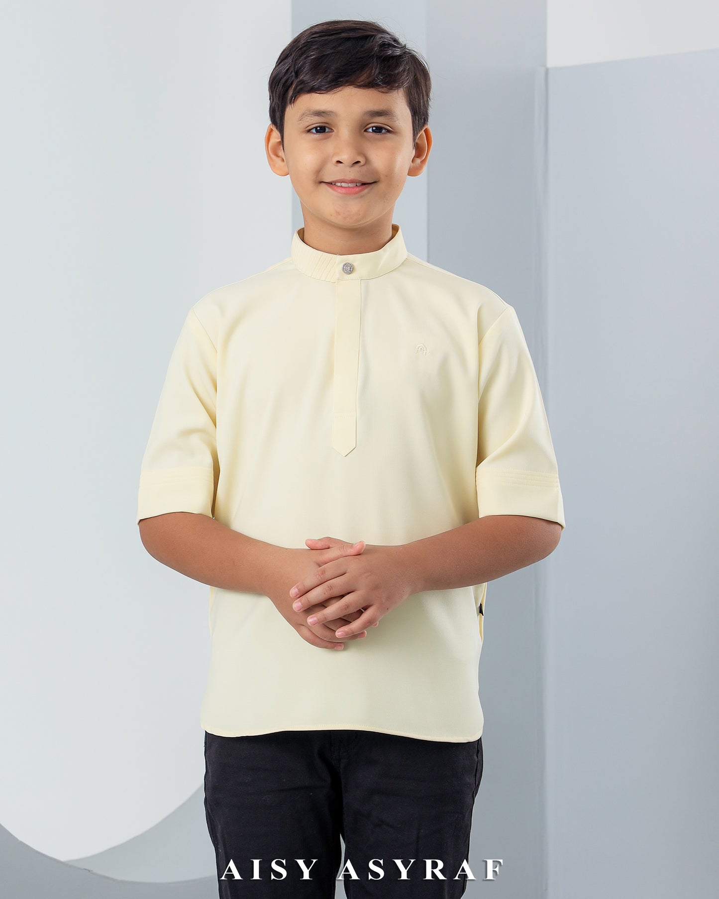 Kurta Hagia Kids - Soft Yellow