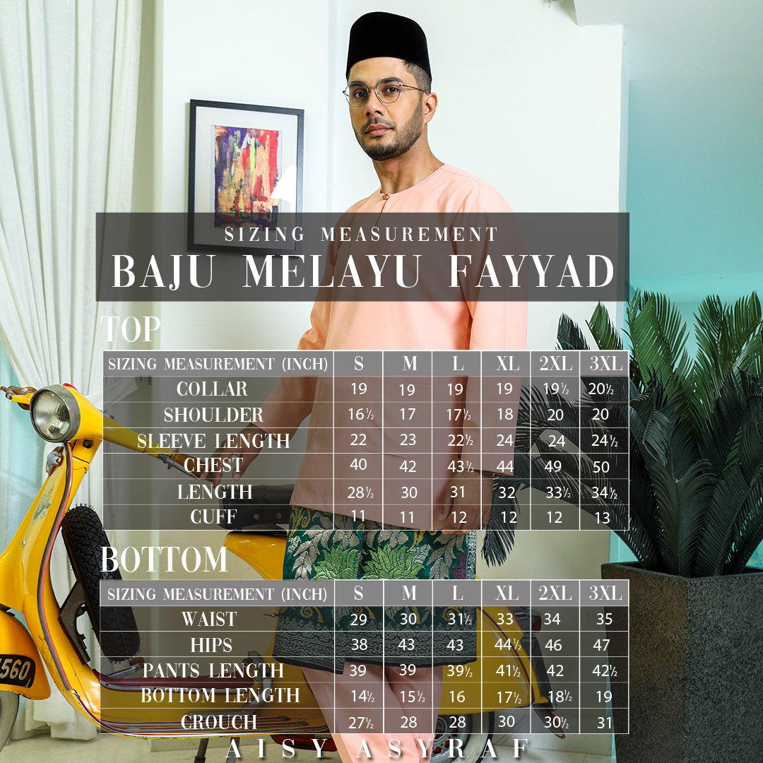 Baju Melayu Fayyad - Army Green