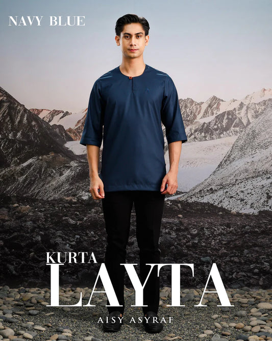 Kurta Layta - Navy Blue