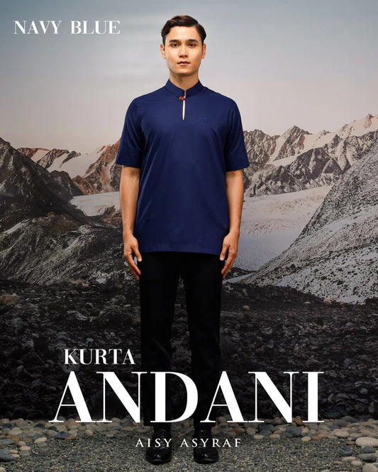 Kurta Andani - Navy Blue