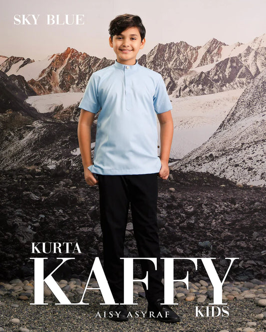 Kurta Kaffy kids - Sky Blue