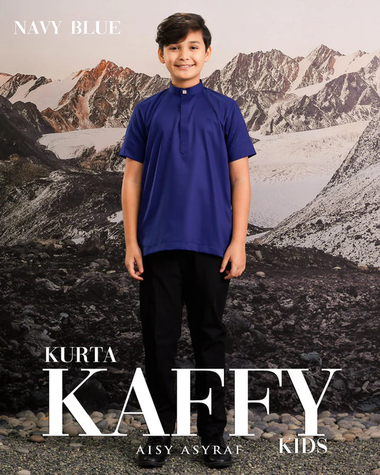 Kurta Kaffy kids - Navy Blue