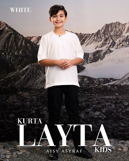 Kurta Layta Kids - White