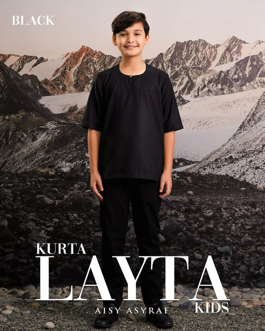 Kurta Layta Kids - Black