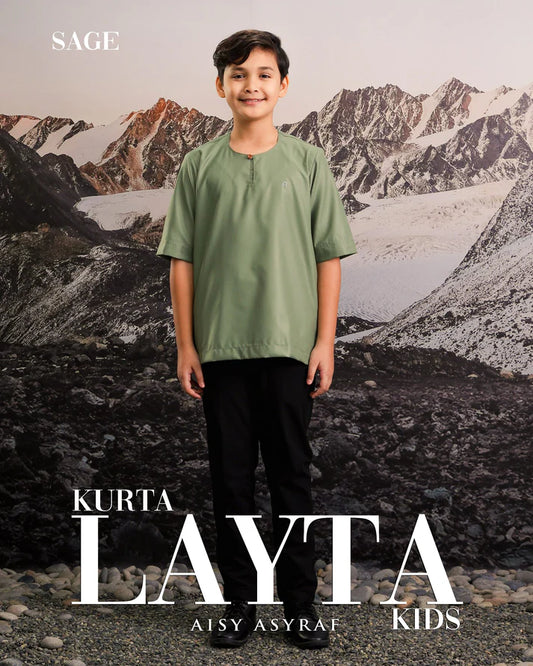Kurta Layta Kids - Sage