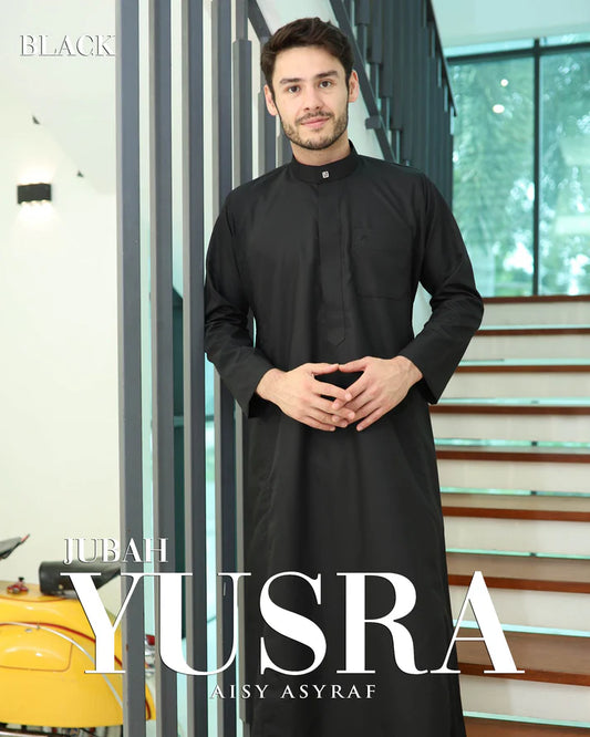Jubah Yusra - Black