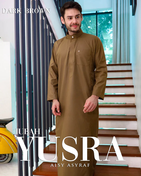 Jubah Yusra - Dark Brown