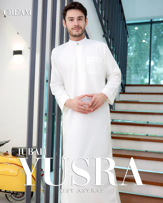 Jubah Yusra - Cream