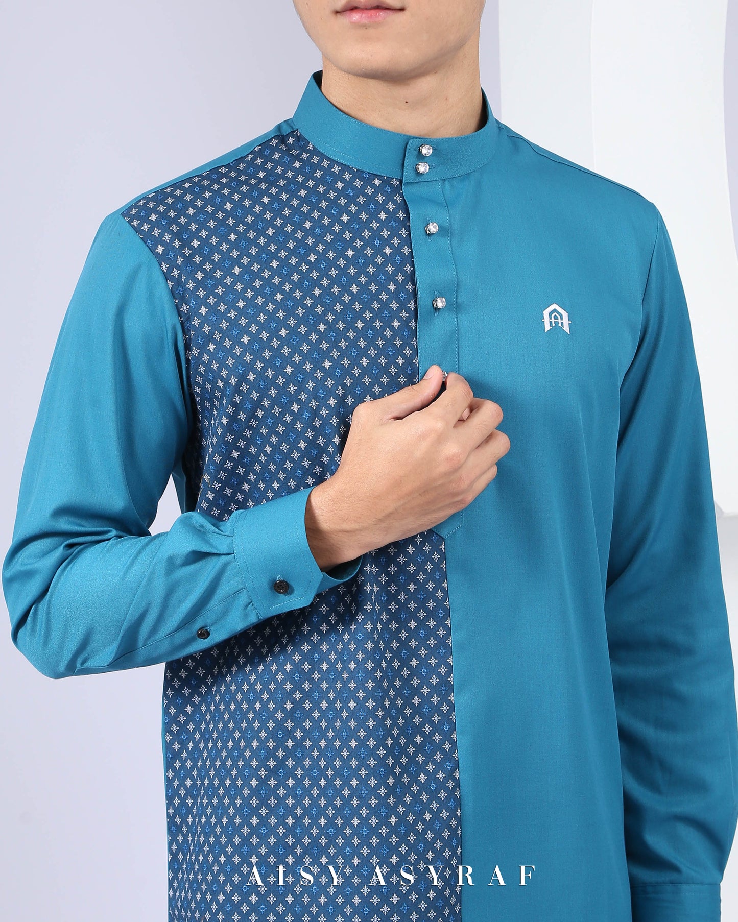 Kurta Nabeela - Star Blue Turqouise (Code 24)