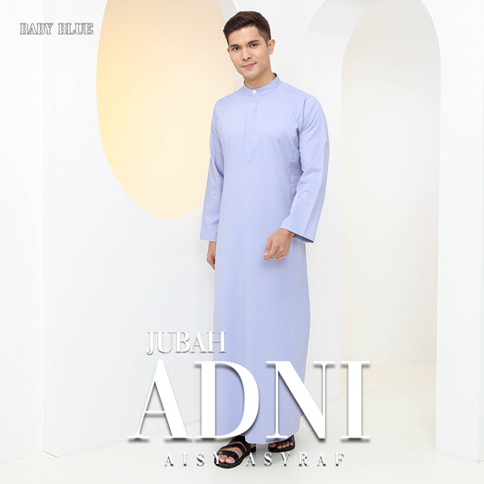 Jubah Adni - Baby Blue