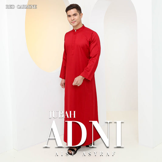 Jubah Adni - Red Carmine