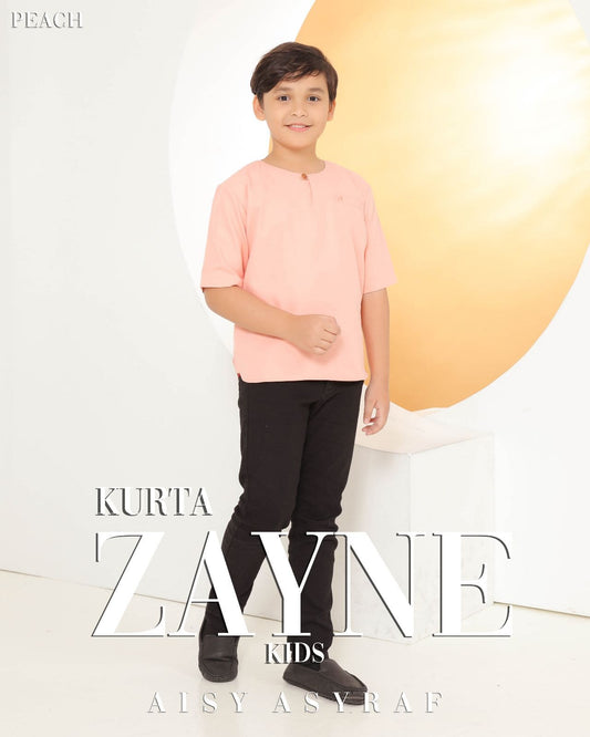 Kurta Zayne Kids - Peach